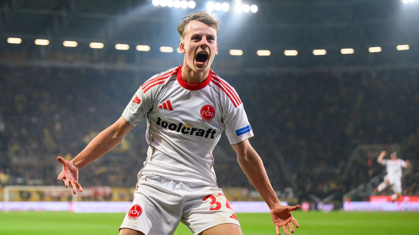 2. Fußball-Bundesliga: Nürnberg trifft nach 14 Sekunden und klettert weiter